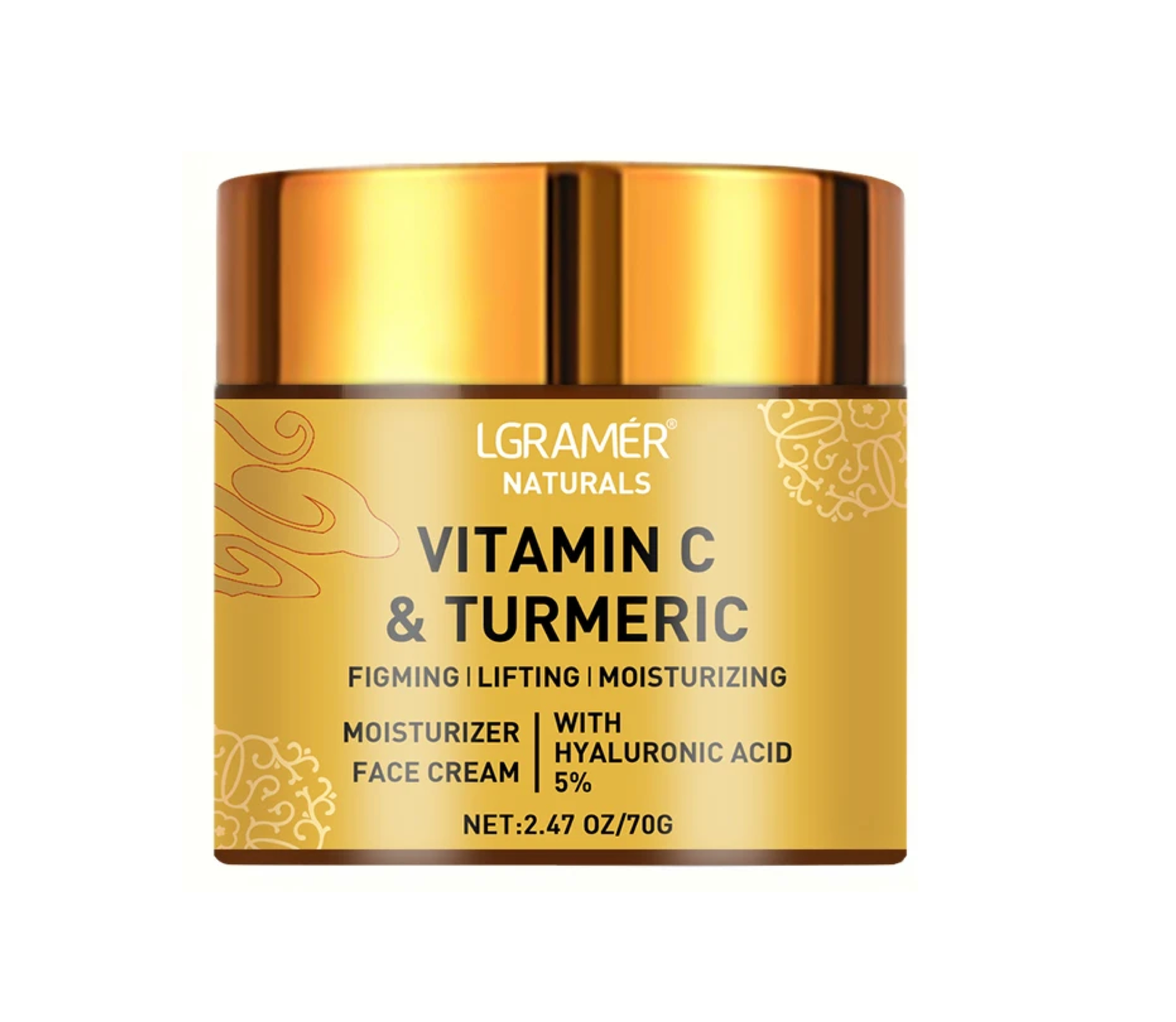 Lgramer Vitamin C and Turmeric Moisturiser Face Cream 70g